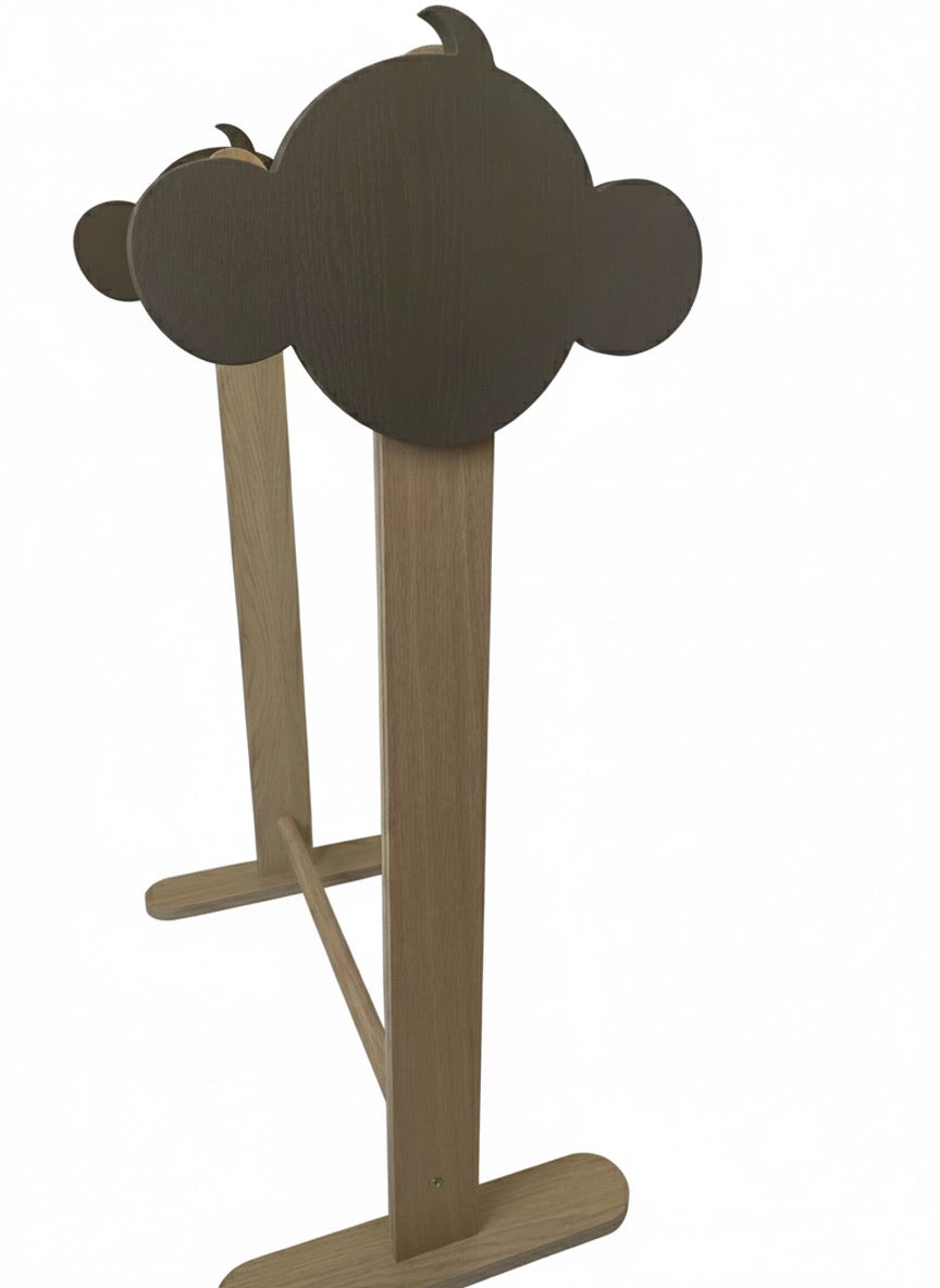 Tøjstativ Ole med abe hoved